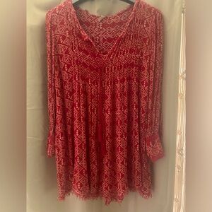 Free people marlow print mini dress